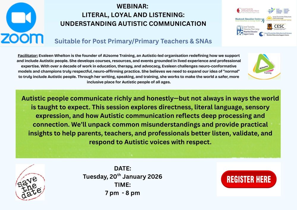 20th january 2026 literal loyal and listening understanding autistic communication